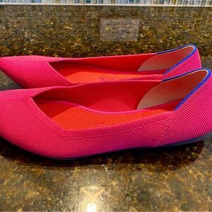 Rothys size 9 hot pink flats